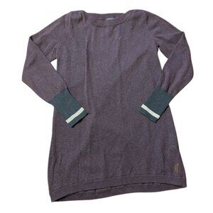 Roots Medium Long Sleeve Top Shirt Sweater Purple Cotton Lightweight Spring Tops